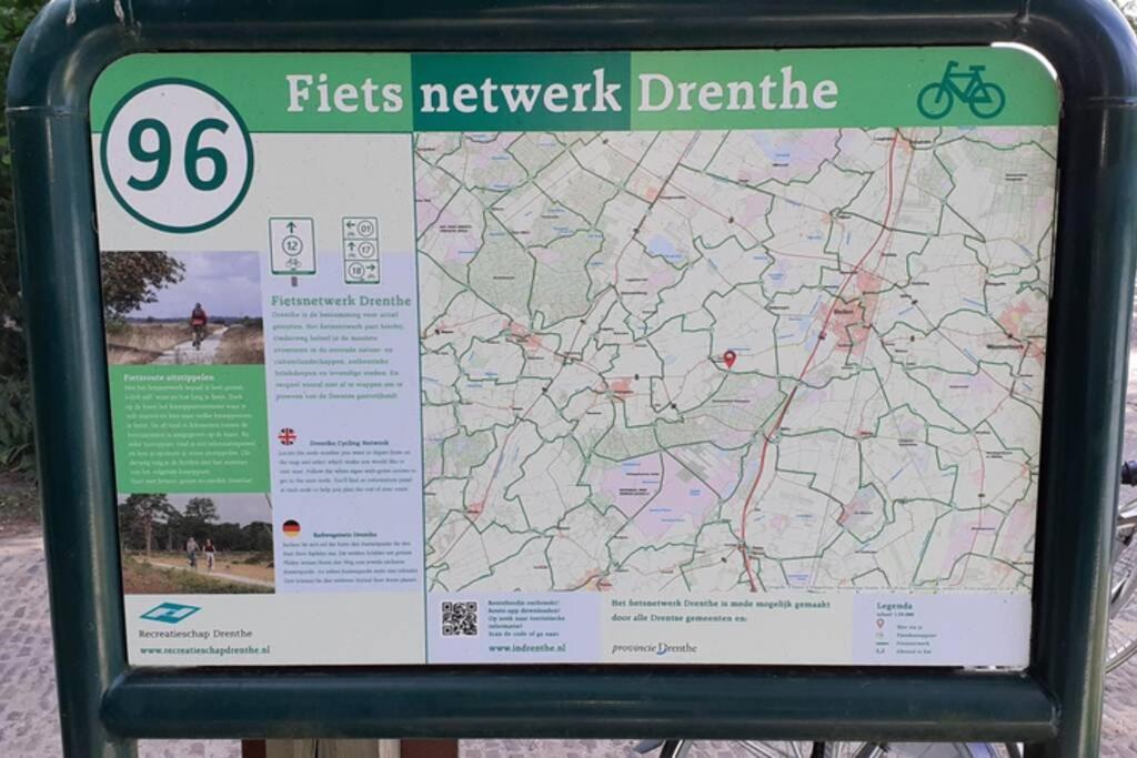 Drentse Bungalow In Natuur En Rust Spier Bagian luar foto